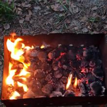 Уголь древесный в брикетах для гриля-мангала "ЧУДО УГОЛЬ" Сricket